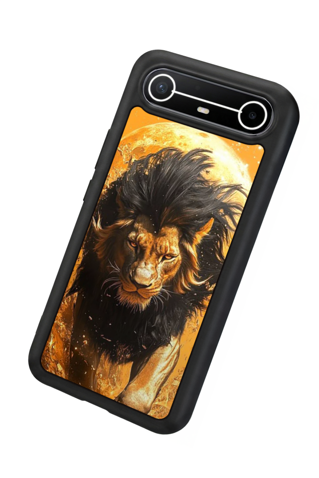 Tecno Spark Slim 5G Uyumlu Aslan Tasarımlı Glossy Premium Kılıf