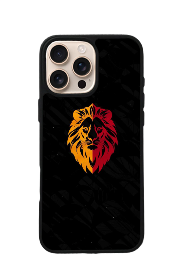 iPhone 16 Pro Uyumlu Aslan Tasarımlı Glossy Premium Kılıf