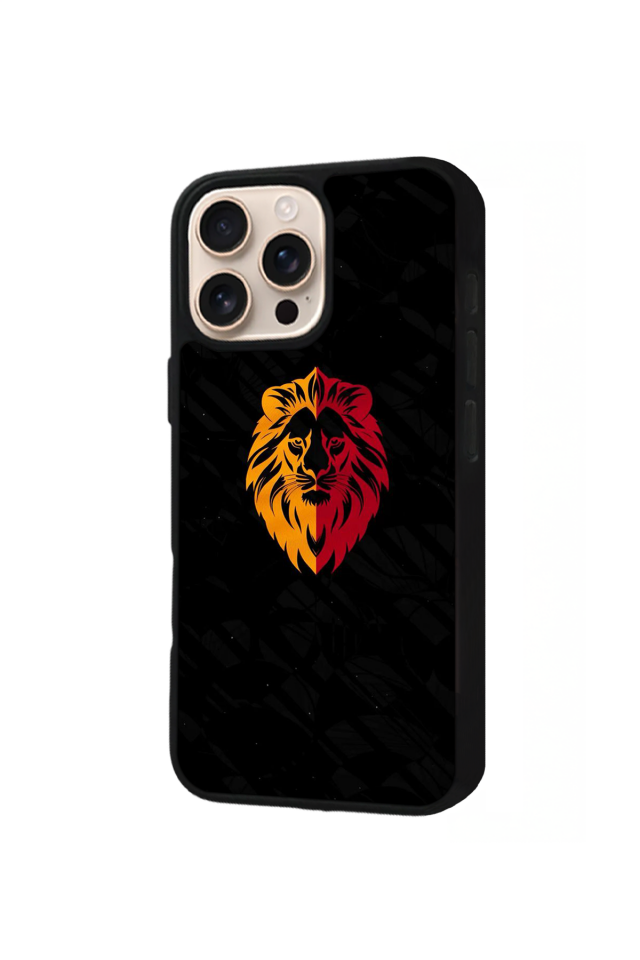 iPhone 16 Pro Uyumlu Aslan Tasarımlı Glossy Premium Kılıf