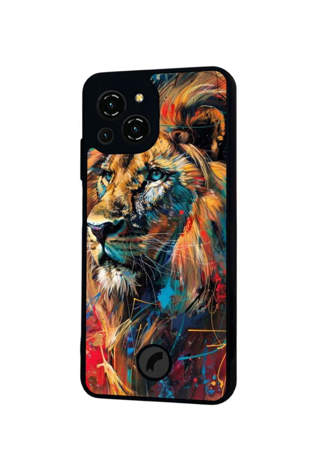 Reeder S23 Pro Max Uyumlu Aslan Tasarımlı Glossy Premium Kılıf