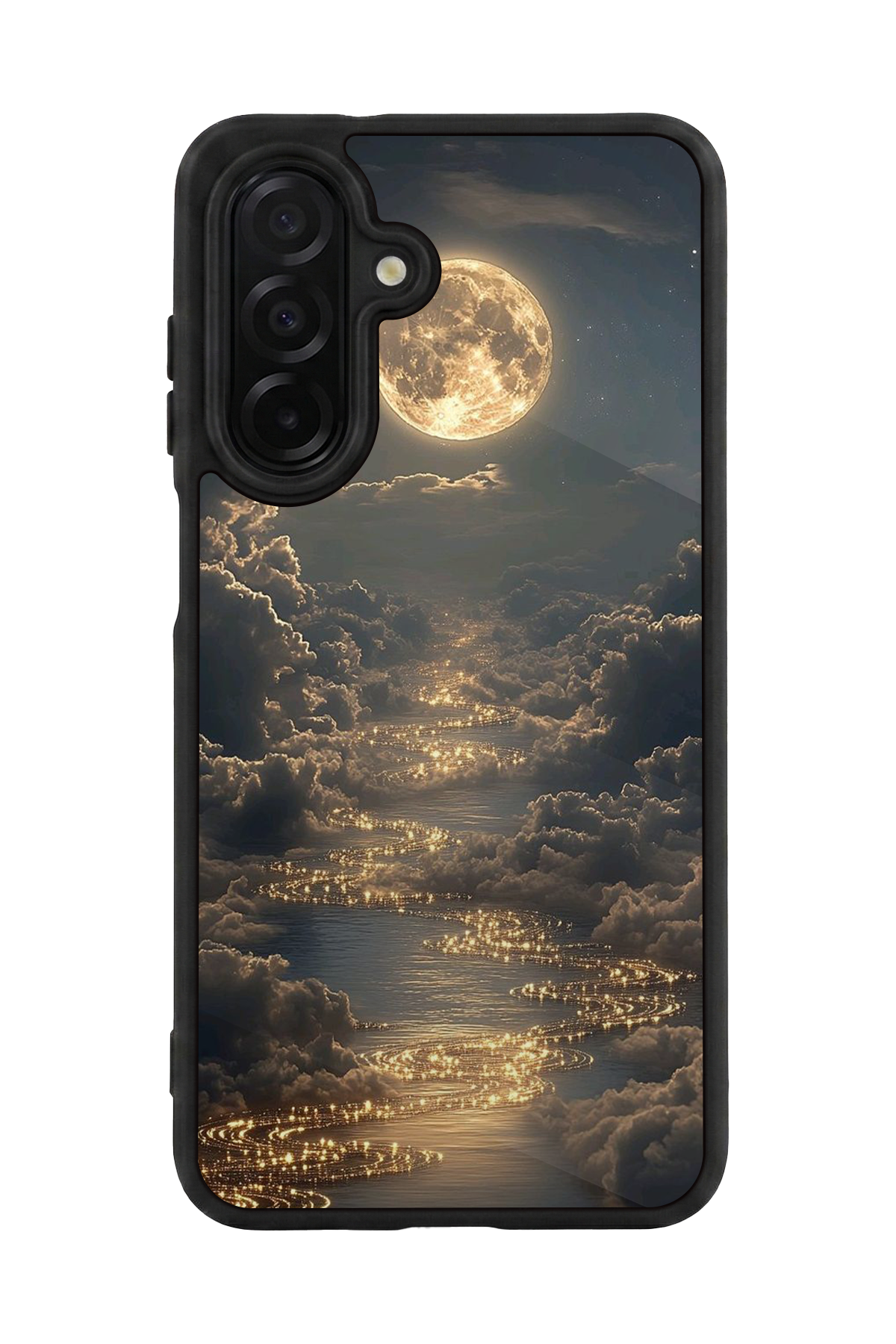 Samsung Galaxy A56 Uyumlu Ay Tasarımlı Glossy Premium Kılıf