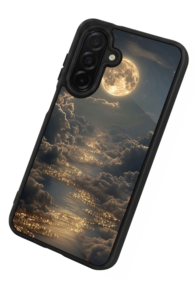 Samsung Galaxy A56 Uyumlu Ay Tasarımlı Glossy Premium Kılıf