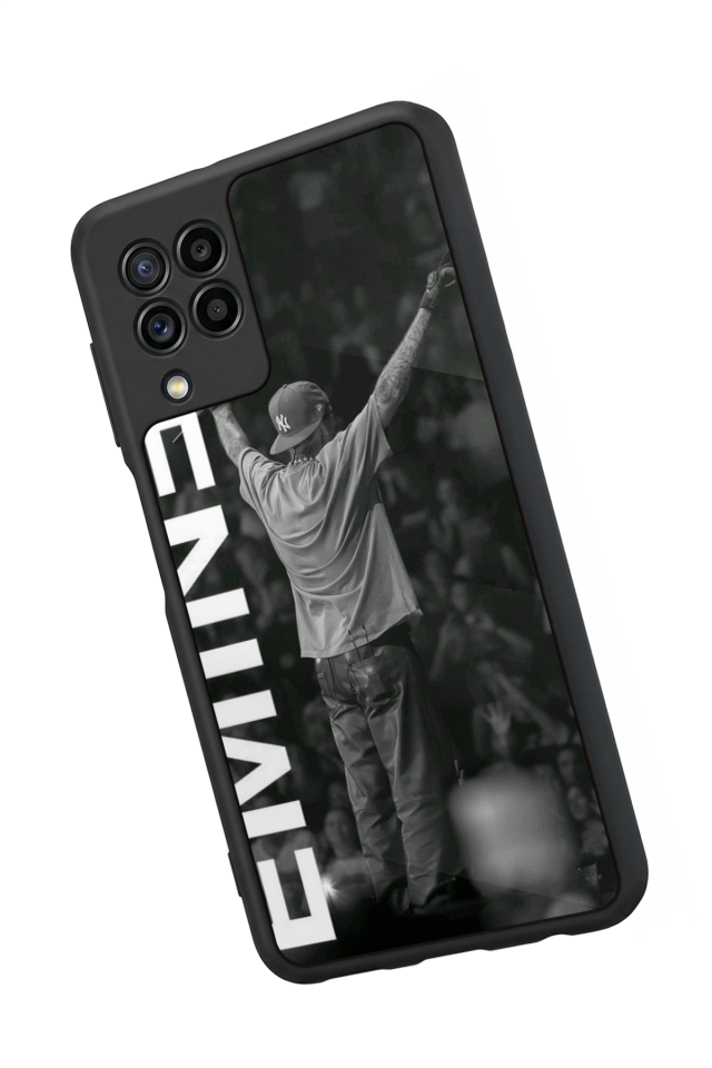 Samsung Galaxy M32 Uyumlu Eminem Tasarımlı Glossy Premium Kılıf