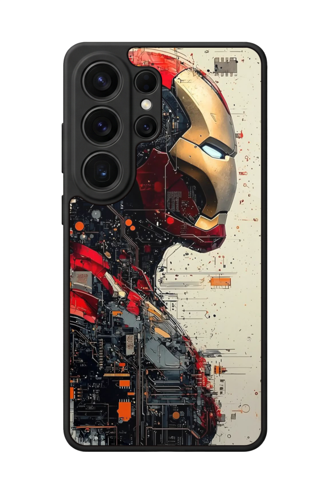Samsung Galaxy S26 Ultra Uyumlu  Iron Man ( Demir Adam ) Tasarımlı Glossy Premium Kılıf