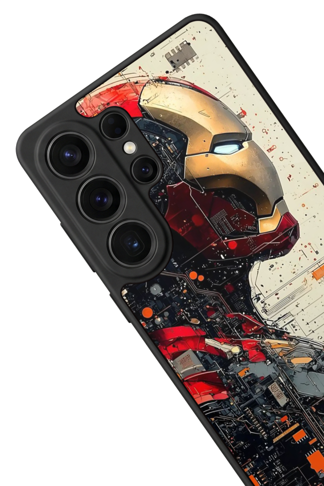 Samsung Galaxy S26 Ultra Uyumlu  Iron Man ( Demir Adam ) Tasarımlı Glossy Premium Kılıf