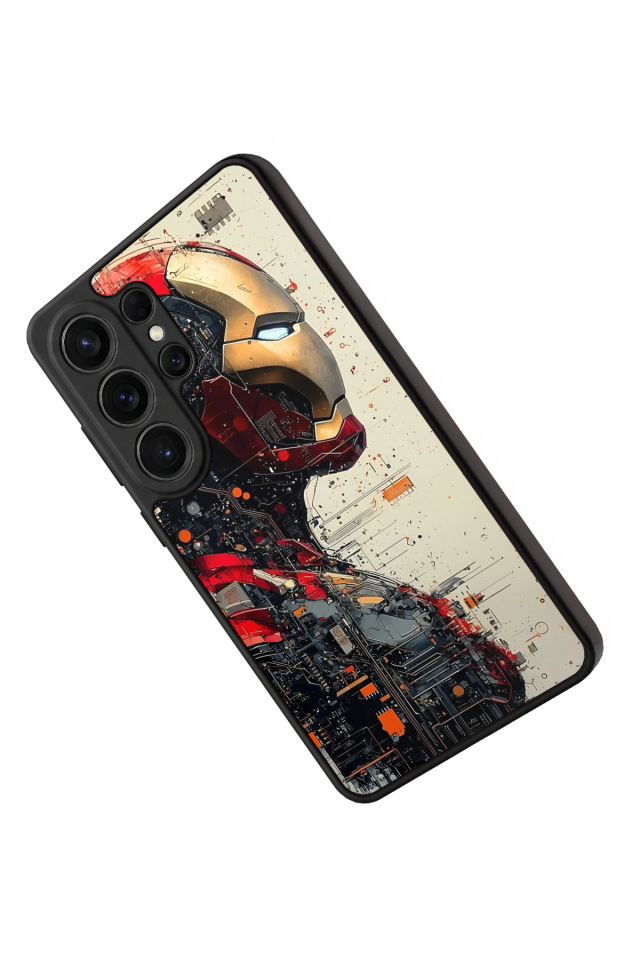 Samsung Galaxy S26 Ultra Uyumlu  Iron Man ( Demir Adam ) Tasarımlı Glossy Premium Kılıf