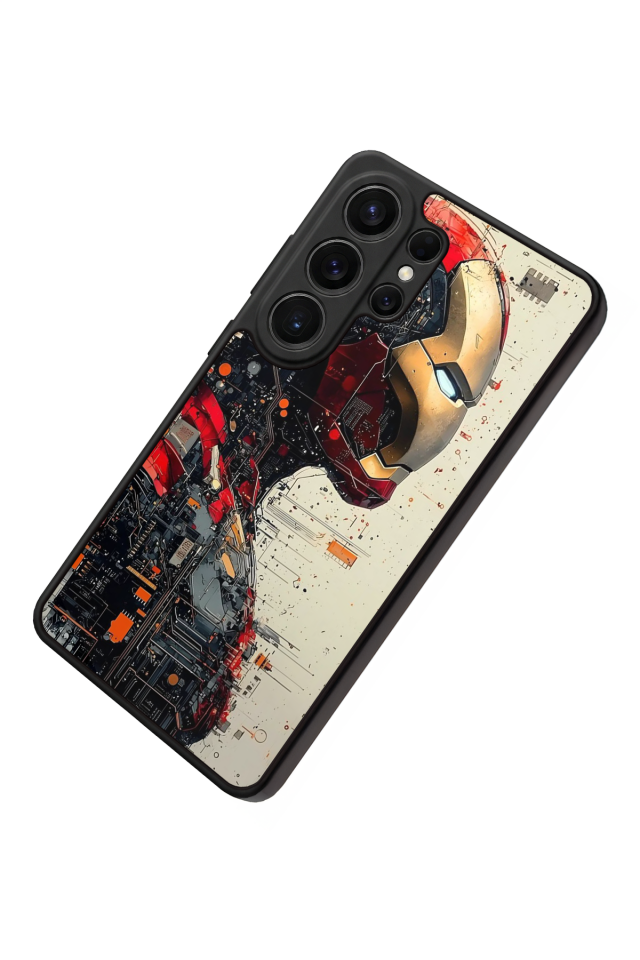 Samsung Galaxy S26 Ultra Uyumlu  Iron Man ( Demir Adam ) Tasarımlı Glossy Premium Kılıf