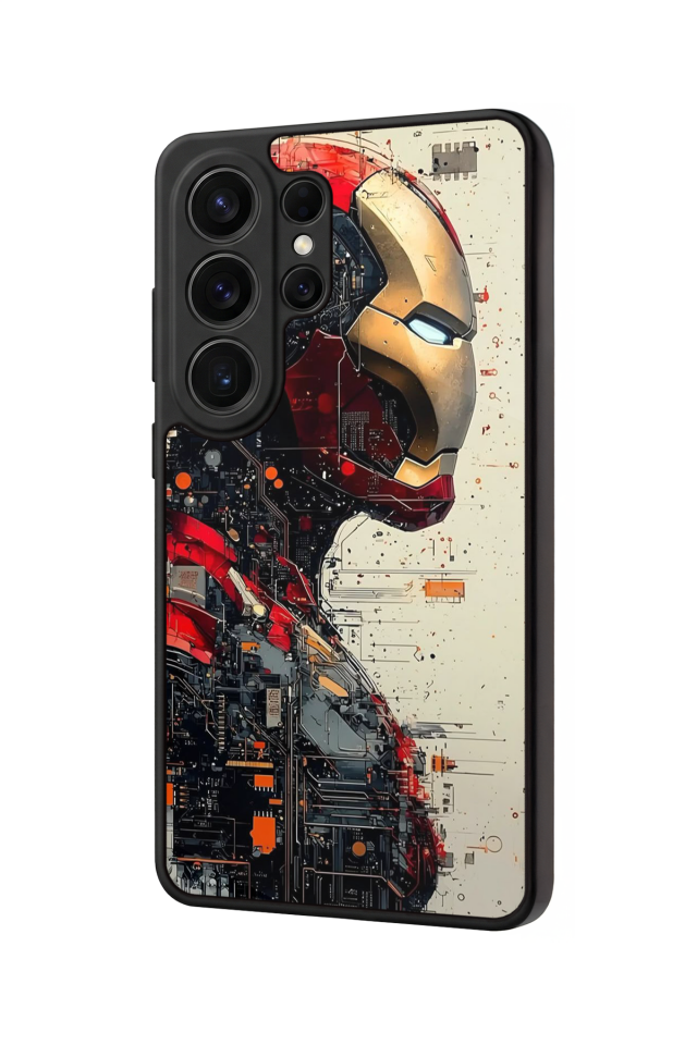 Samsung Galaxy S26 Ultra Uyumlu  Iron Man ( Demir Adam ) Tasarımlı Glossy Premium Kılıf