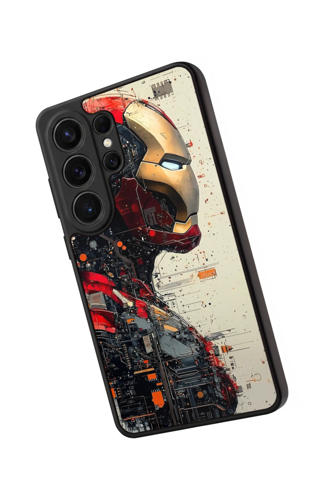Samsung Galaxy S26 Ultra Uyumlu  Iron Man ( Demir Adam ) Tasarımlı Glossy Premium Kılıf