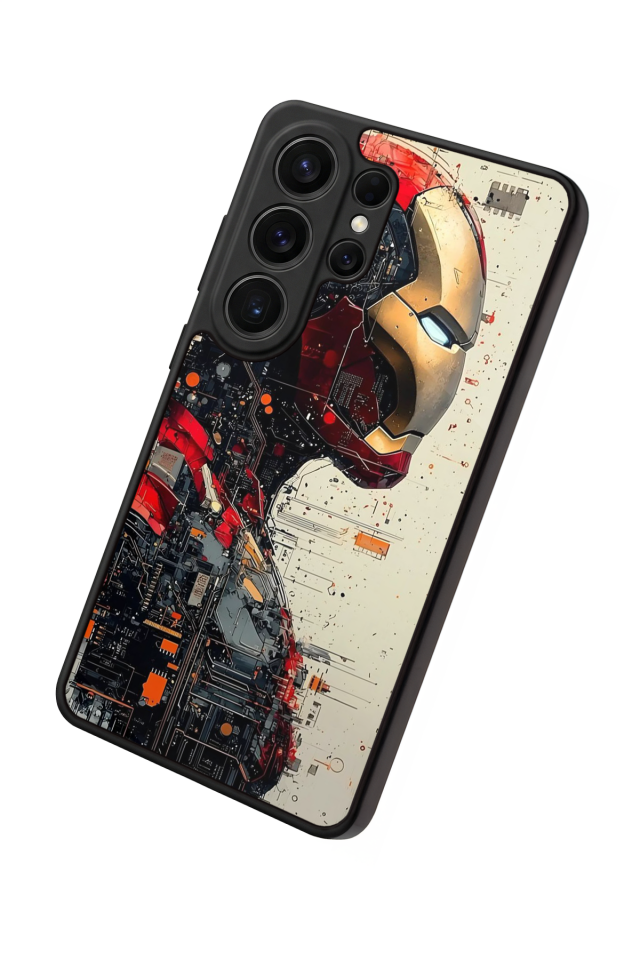 Samsung Galaxy S26 Ultra Uyumlu  Iron Man ( Demir Adam ) Tasarımlı Glossy Premium Kılıf