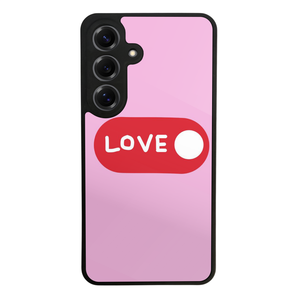 Samsung Galaxy S25 Uyumlu Kalp Love Tasarımlı Glossy Premium Kılıf
