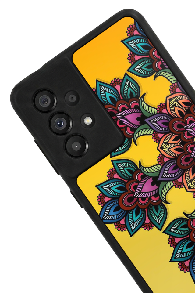 Samsung Galaxy A73 Uyumlu Mandala Tasarımlı Glossy Premium Kılıf