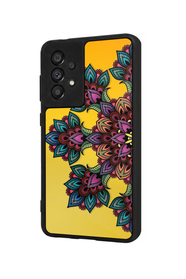 Samsung Galaxy A73 Uyumlu Mandala Tasarımlı Glossy Premium Kılıf