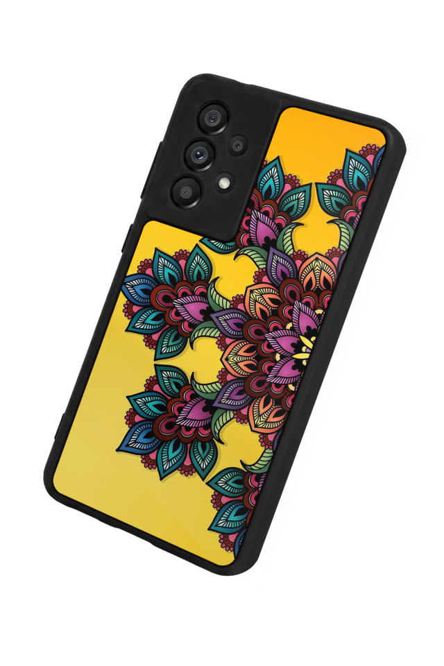 Samsung Galaxy A73 Uyumlu Mandala Tasarımlı Glossy Premium Kılıf