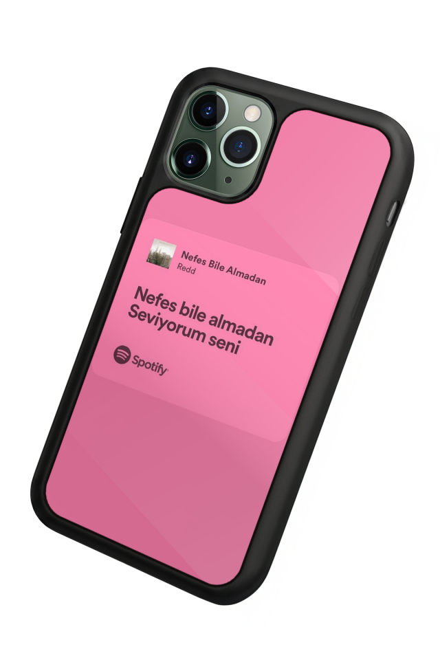 iPhone 11 Pro Max Uyumlu Sarki Sozleri Tasarımlı Glossy Premium Kılıf