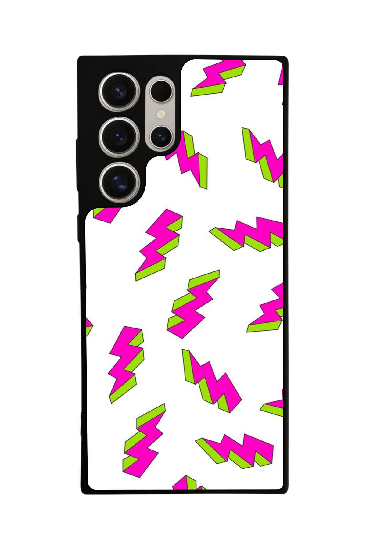 Samsung Galaxy S22 Ultra Uyumlu Simsek Tasarımlı Glossy Premium Kılıf