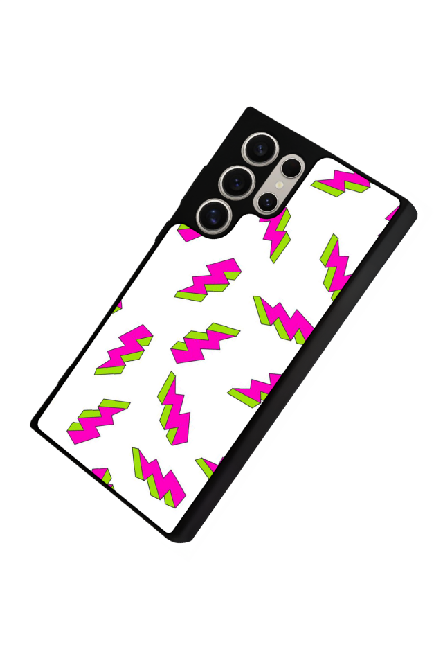 Samsung Galaxy S22 Ultra Uyumlu Simsek Tasarımlı Glossy Premium Kılıf