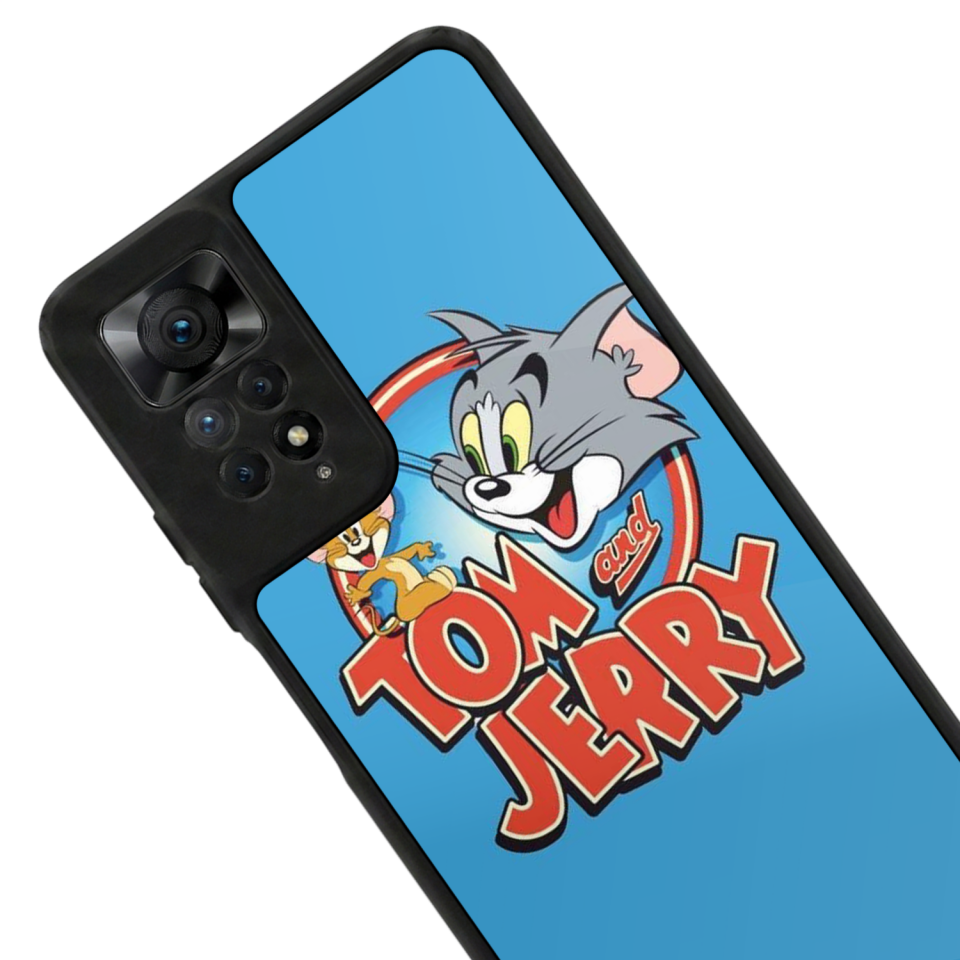 Xiaomi Redmi Note 11 Pro Uyumlu Tom And Jerry Tasarımlı Glossy Premium Kılıf