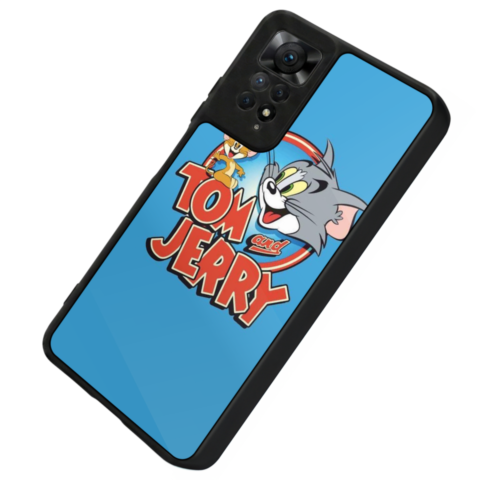 Xiaomi Redmi Note 11 Pro Uyumlu Tom And Jerry Tasarımlı Glossy Premium Kılıf