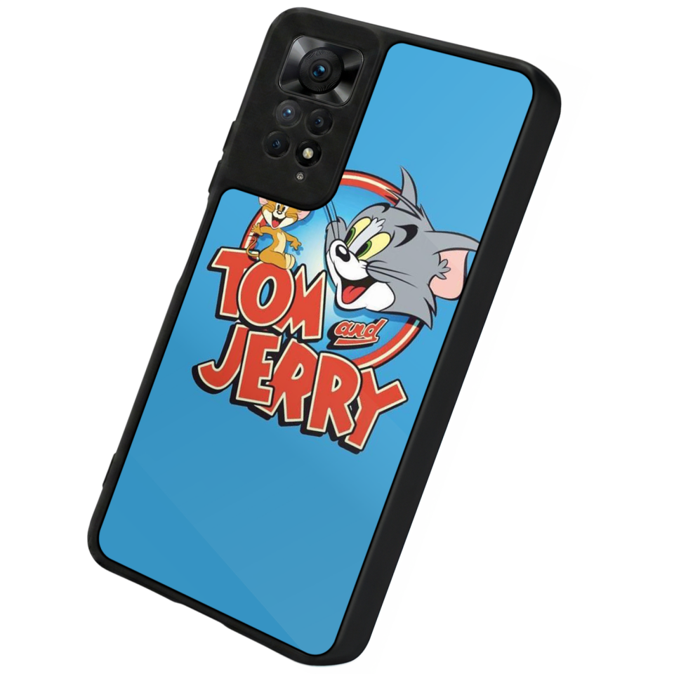 Xiaomi Redmi Note 11 Pro Uyumlu Tom And Jerry Tasarımlı Glossy Premium Kılıf