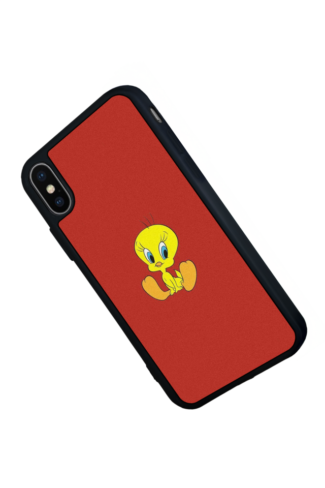 iPhone X/ XS Uyumlu Tweety Tasarımlı Glossy Premium Kılıf