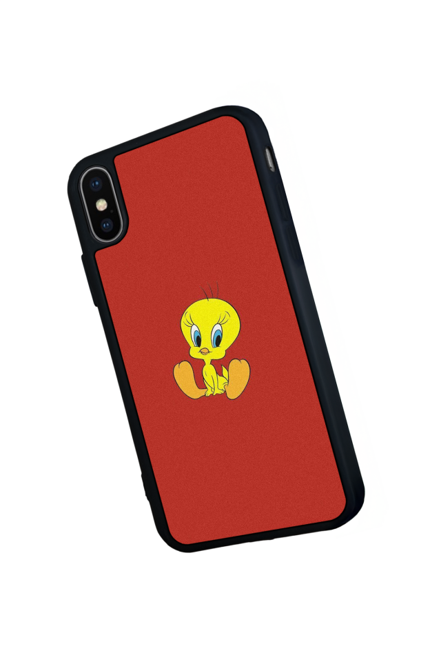 iPhone X/ XS Uyumlu Tweety Tasarımlı Glossy Premium Kılıf