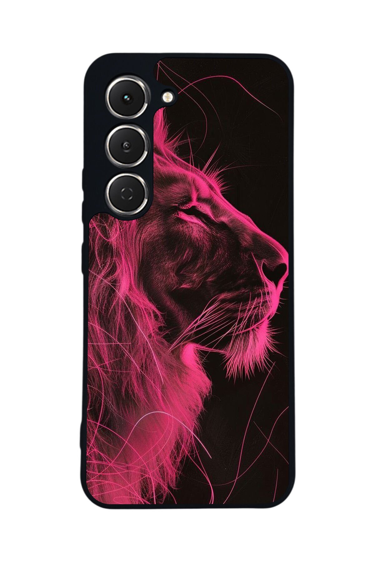 Tecno Spark 40 Pro Uyumlu Aslan Tasarımlı Glossy Premium Kılıf