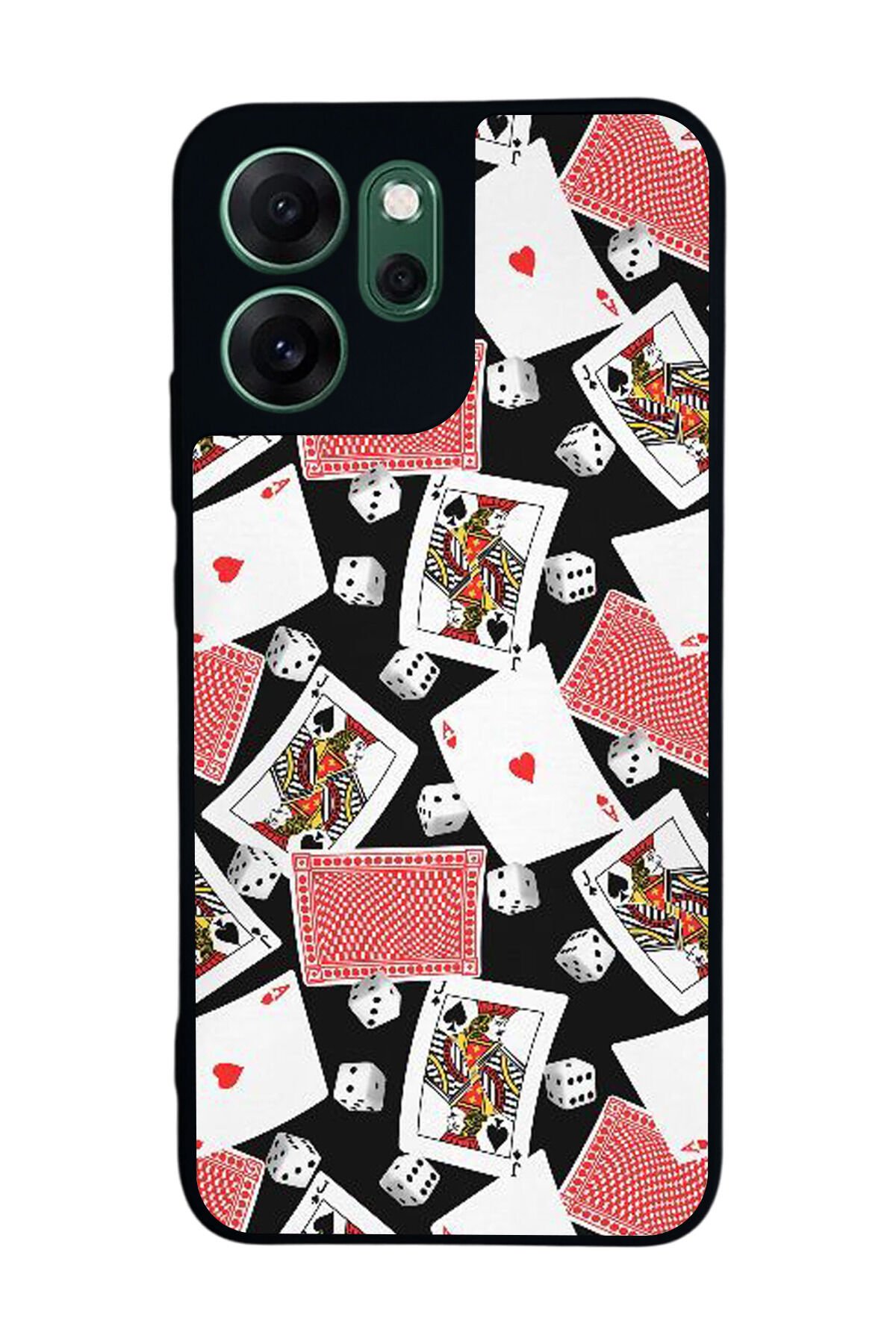 Oppo Reno 14F Uyumlu Kart Tasarımlı Glossy Premium Kılıf