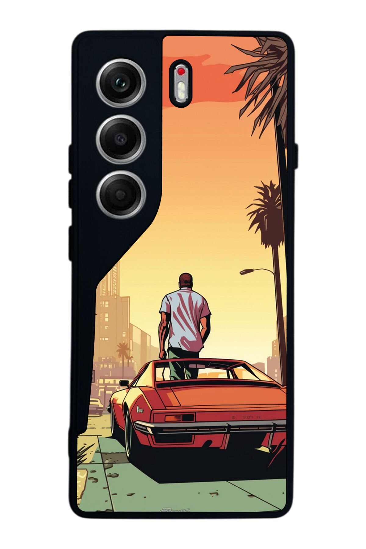 Tecno Camon 40 Uyumlu GTA Tasarımlı Glossy Premium Kılıf