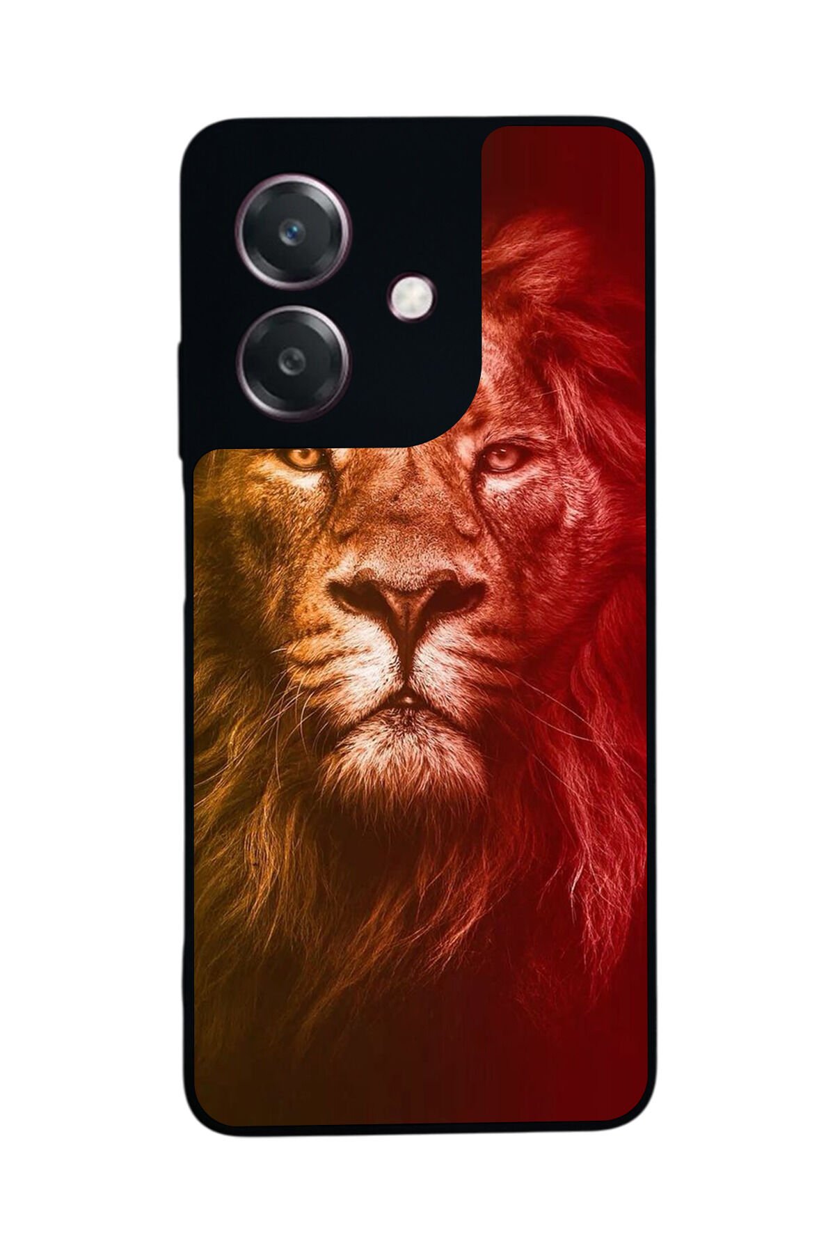 Oppo A3 5G Uyumlu Aslan Tasarımlı Glossy Premium Kılıf