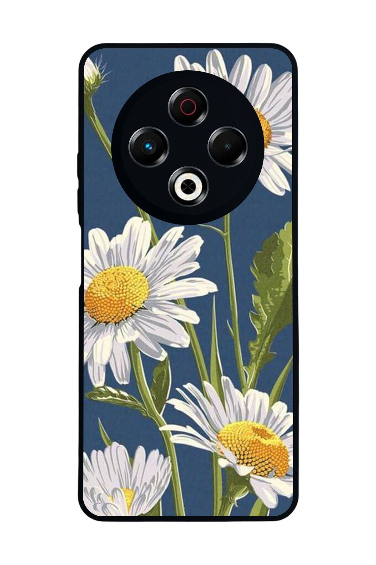 Tecno Spark 30 Uyumlu Papatya Tasarımlı Glossy Premium Kılıf