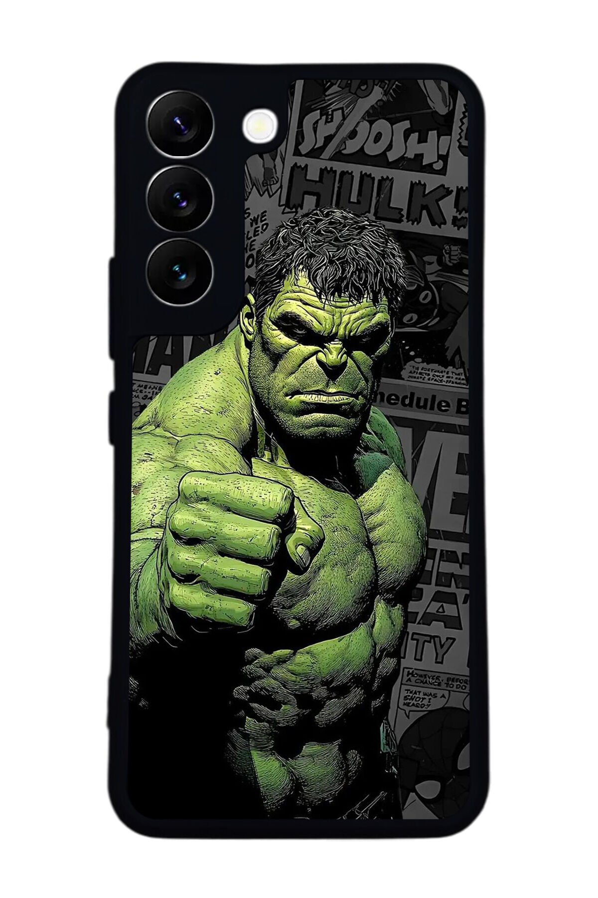 Samsung Galaxy S22 Uyumlu Hulk Tasarımlı Glossy Premium Kılıf