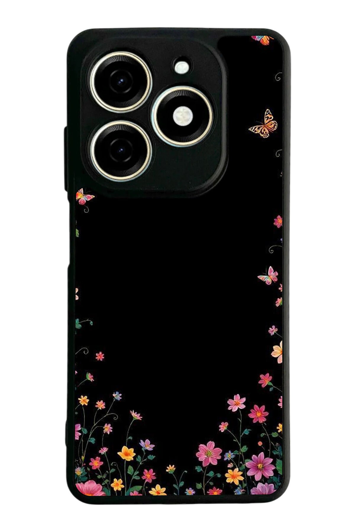 Infınıx Smart 8 Pro Uyumlu Floral Tasarımlı Glossy Premium Kılıf