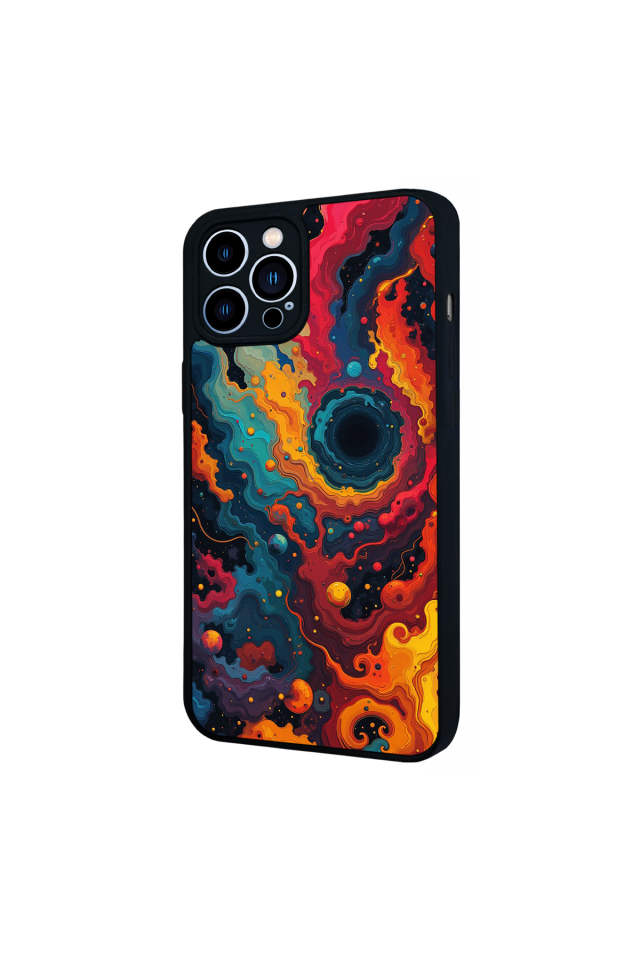 iPhone 12 Pro Max Uyumlu Abstract Tasarımlı Glossy Premium Kılıf