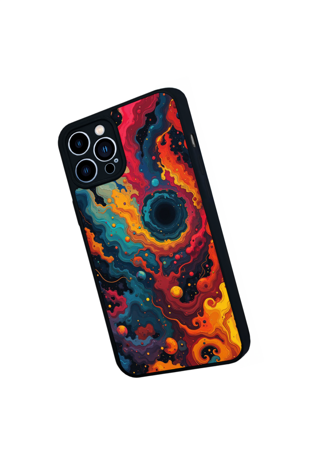 iPhone 12 Pro Max Uyumlu Abstract Tasarımlı Glossy Premium Kılıf
