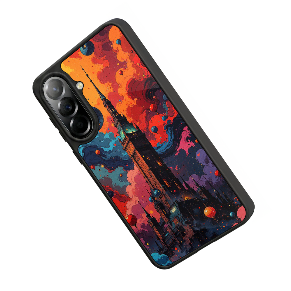 Samsung Galaxy A57 Uyumlu Abstract Tasarımlı Glossy Premium Kılıf