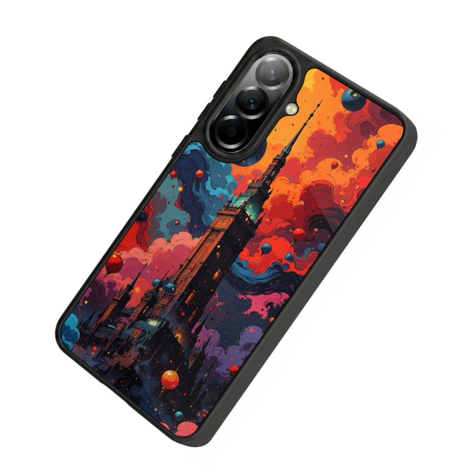 Samsung Galaxy A57 Uyumlu Abstract Tasarımlı Glossy Premium Kılıf
