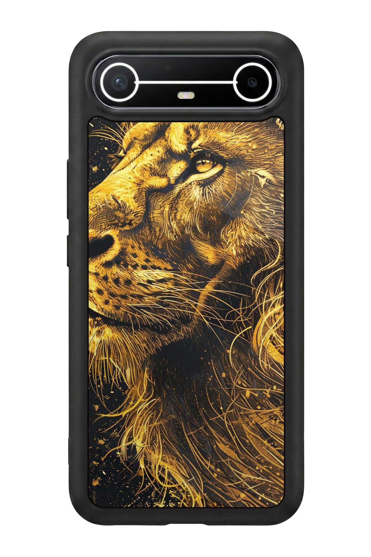 Tecno Spark Slim 5G Uyumlu Aslan Tasarımlı Glossy Premium Kılıf