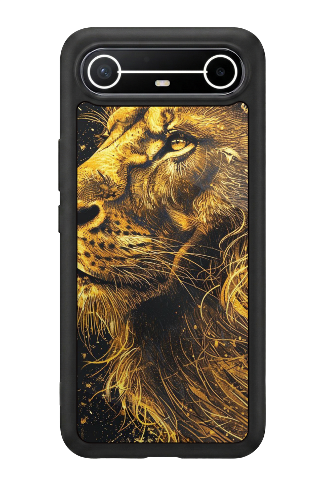 Tecno Spark Slim 5G Uyumlu Aslan Tasarımlı Glossy Premium Kılıf