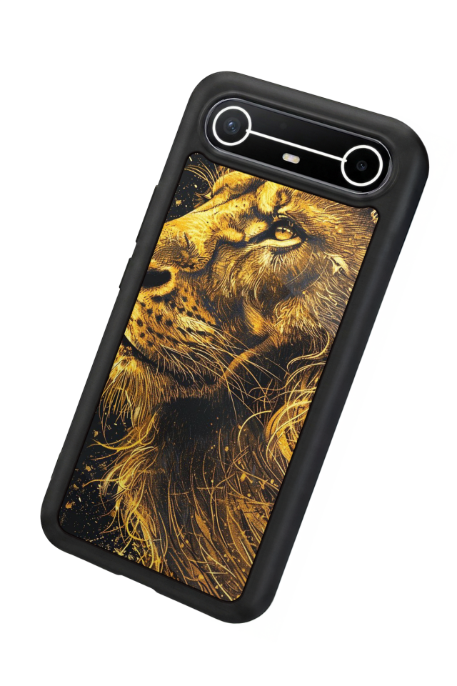Tecno Spark Slim 5G Uyumlu Aslan Tasarımlı Glossy Premium Kılıf