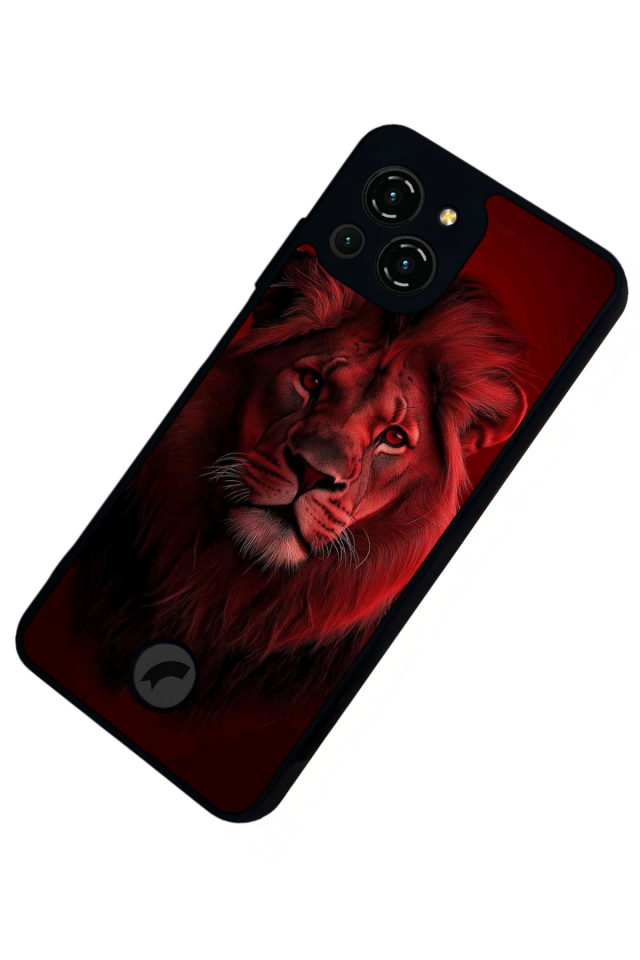 Reeder S23 Pro Max Uyumlu Aslan Tasarımlı Glossy Premium Kılıf