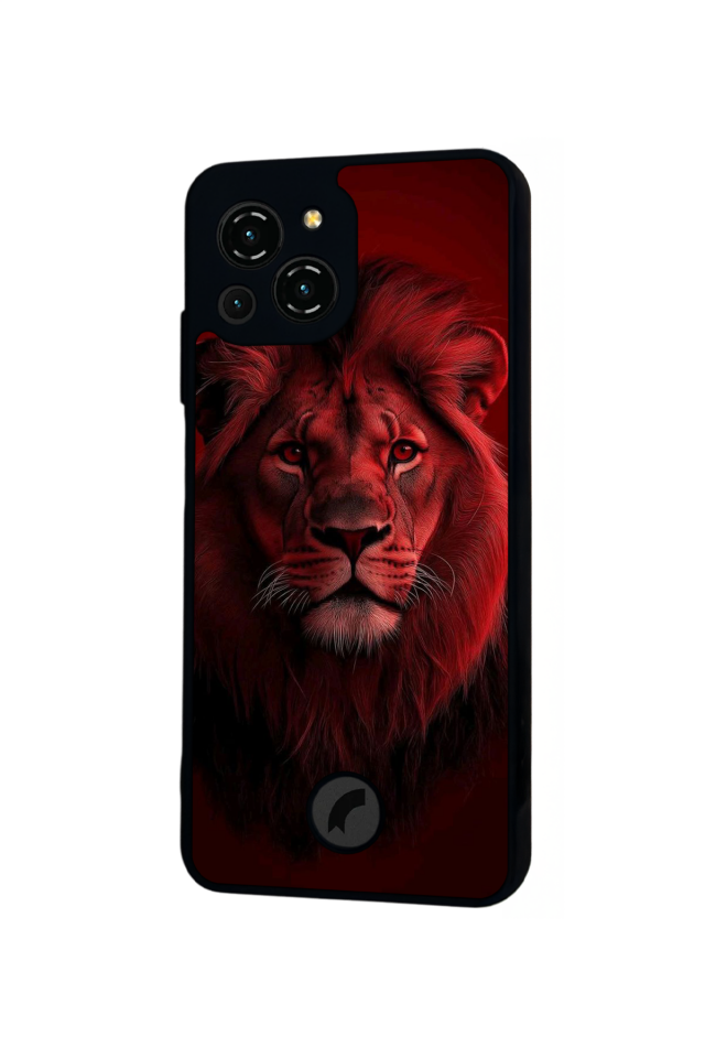 Reeder S23 Pro Max Uyumlu Aslan Tasarımlı Glossy Premium Kılıf