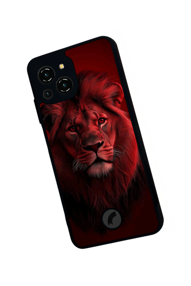 Reeder S23 Pro Max Uyumlu Aslan Tasarımlı Glossy Premium Kılıf
