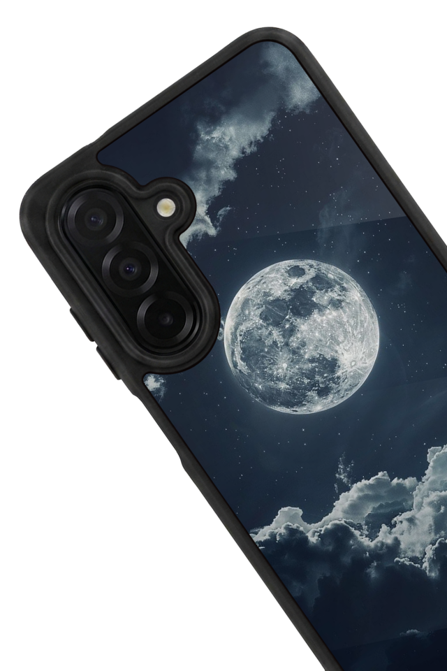 Samsung Galaxy A56 Uyumlu Ay Tasarımlı Glossy Premium Kılıf