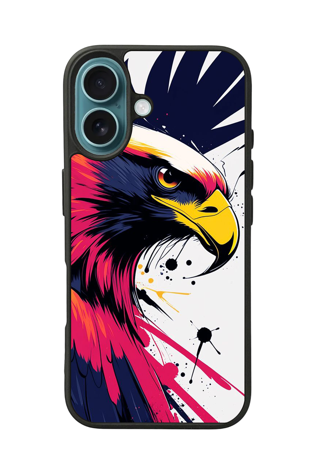 iPhone 16 Uyumlu Besiktas Tasarımlı Glossy Premium Kılıf