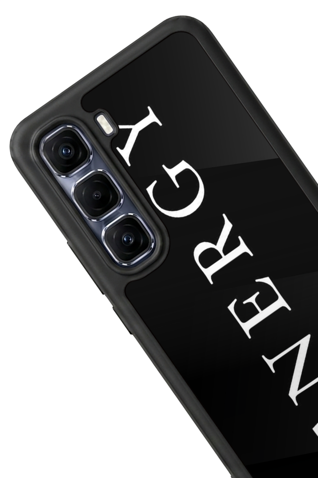 Infinix Hot 60 Pro Plus Uyumlu Energy Tasarımlı Glossy Premium Kılıf