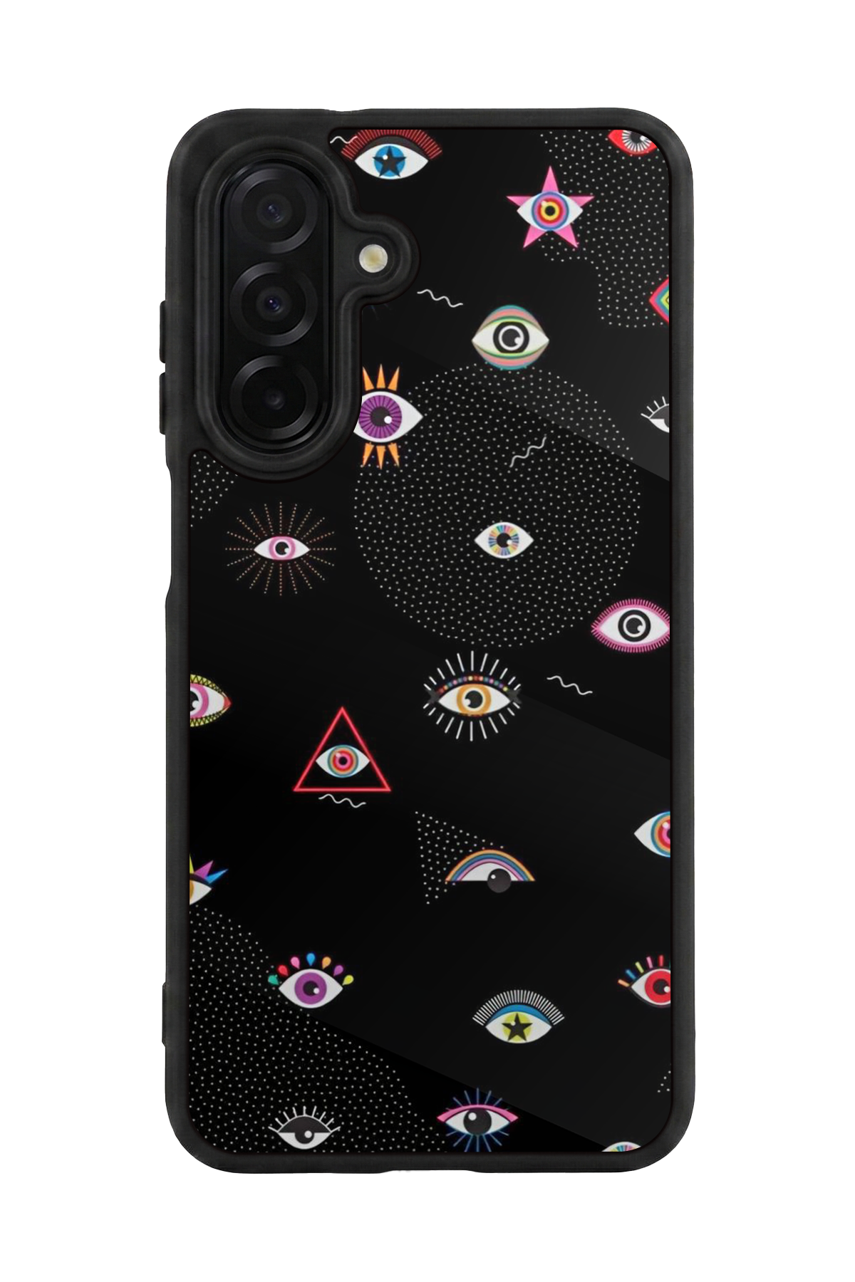 Samsung Galaxy A56 Uyumlu Göz Tasarımlı Glossy Premium Kılıf