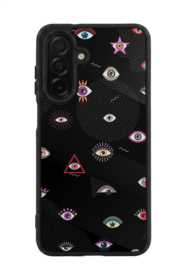 Samsung Galaxy A56 Uyumlu Göz Tasarımlı Glossy Premium Kılıf