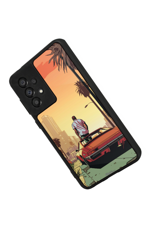 Samsung Galaxy A73 Uyumlu GTA Tasarımlı Glossy Premium Kılıf