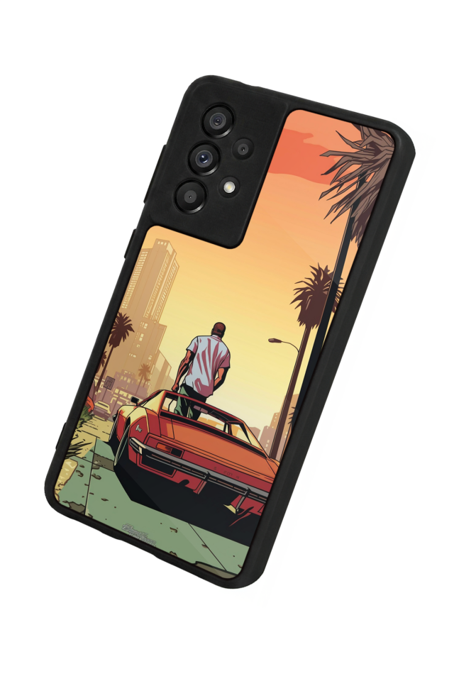 Samsung Galaxy A73 Uyumlu GTA Tasarımlı Glossy Premium Kılıf